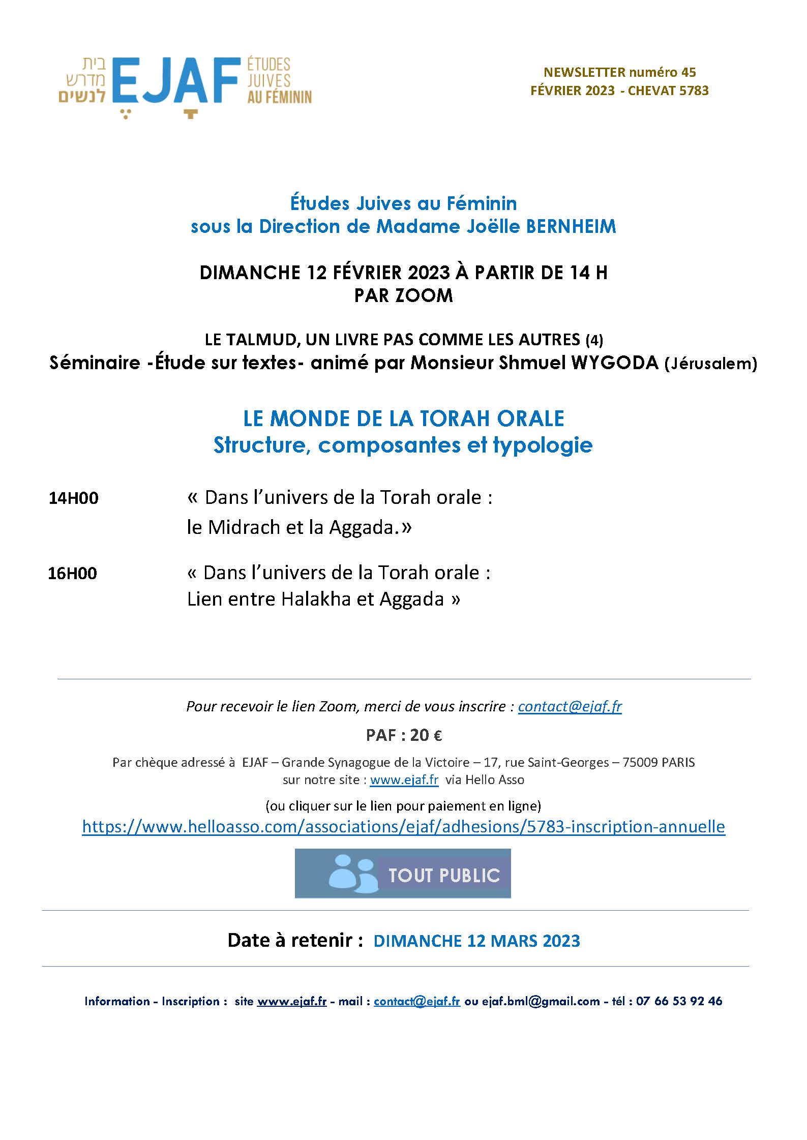 EJAF PROGRAMME 5783